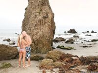 Jessica Moore fucking på stranden
