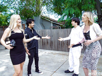 Slimtyck Vic og Lindsey Lake fuck i en firkant