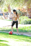 Megan Salinas den store boobed fodbold pige