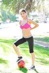 Megan Salinas den store boobed fodbold pige