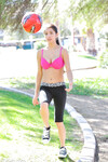 Megan Salinas den store boobed fodbold pige