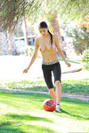 Megan Salinas den store boobed fodbold pige