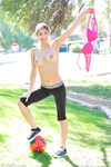 Megan Salinas den store boobed fodbold pige