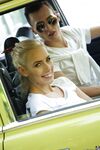 Ærlighed den smilende blonde teenager, at blive kneppet ud i det fri